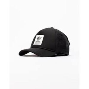 Adidas Originals Dispatch Trucker Hat - Sleek Black - Adjustable Cap NEW w/Tags